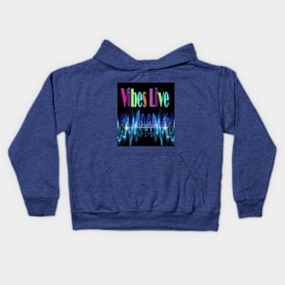 VIBES-LIVE RADIO LOGO Kids Hoodie